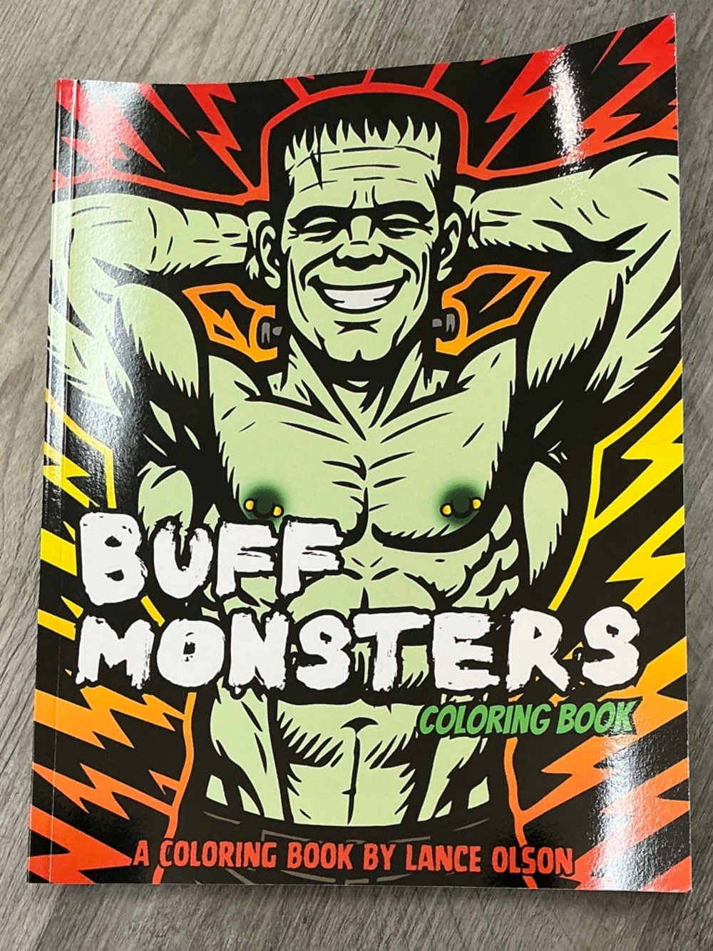 Buff Monsters Adult Coloring Book - Green Cover